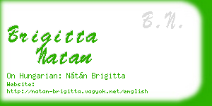 brigitta natan business card